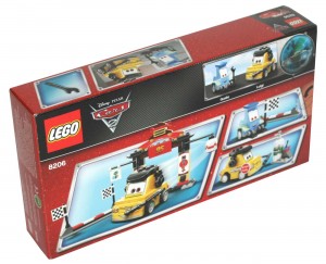 Dos du Packaging Lego 8206 - Guido et Luigi Tokyo Pit Stop (Cars 2)